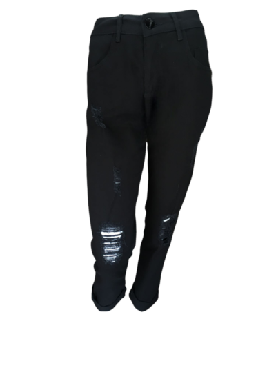 Calça One Jeans modelo Mom com Rasgos