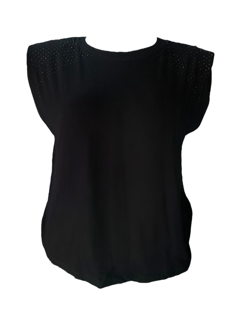 Camiseta Plus Size Manga com Strass Averzzy - Image 3