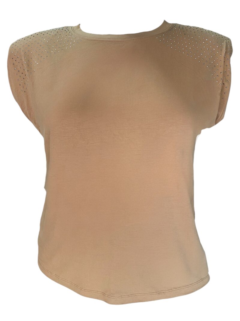 Camiseta Plus Size Manga com Strass Averzzy - Image 2