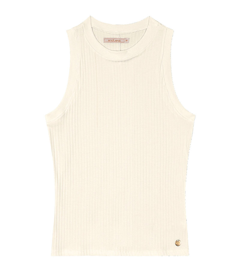 Blusa Regata Gola Alta Canelada Endless - Image 2