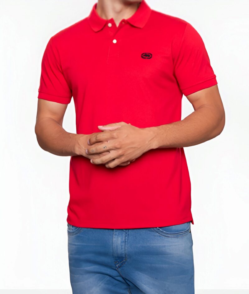 Camiseta Gola Polo Piquet Básica Vermelha Ecko - Image 2