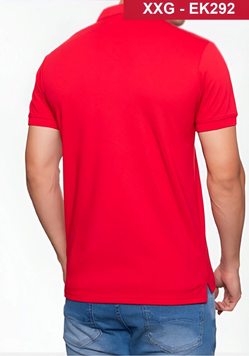 Camiseta Gola Polo Piquet Básica Vermelha Ecko - Image 3