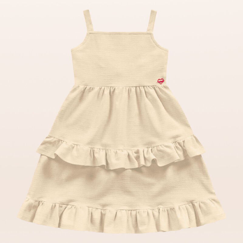 Vestido com Babados Infantil Fakini - Image 4