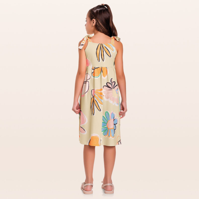 Vestido com Alca de Amarrar Infantil Fakini - Image 5