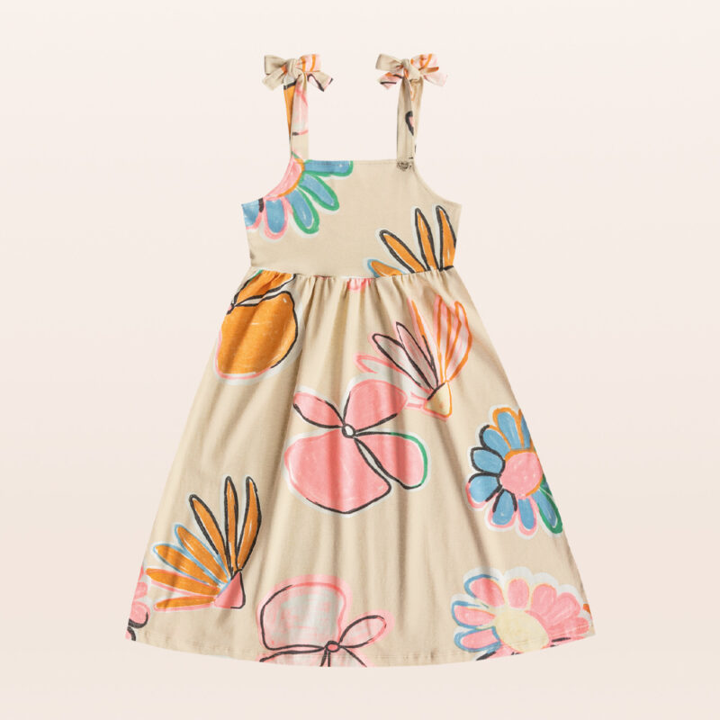 Vestido com Alca de Amarrar Infantil Fakini - Image 4