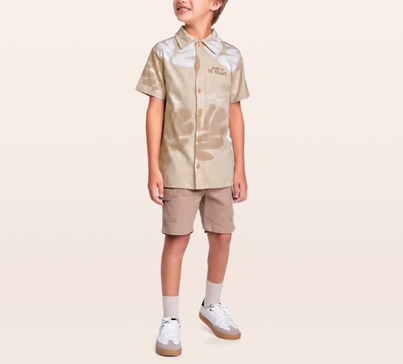 Camisa com Botões Infantil Fakini - Image 3