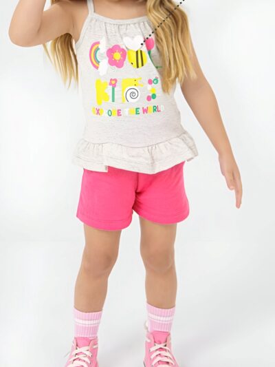 Kit 3 Conjuntos Modinhas Verão FashionKids