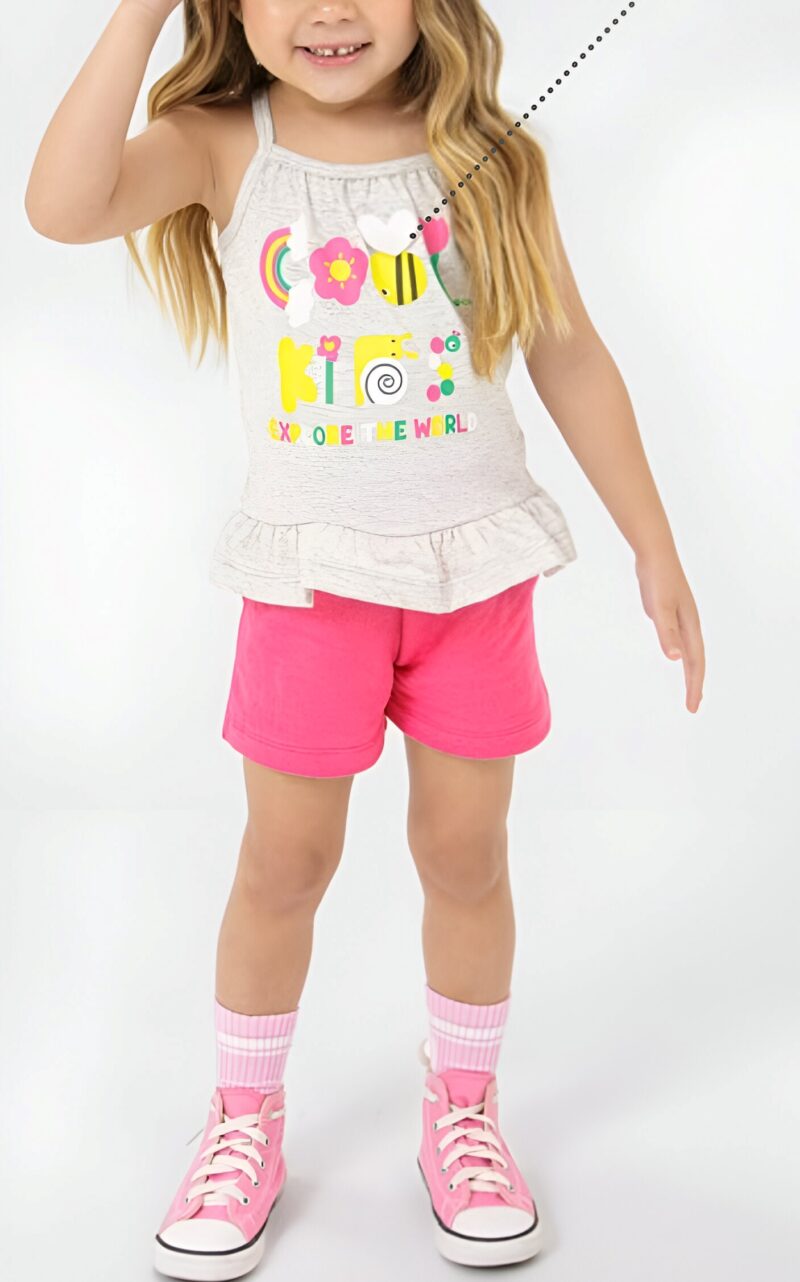 Kit 3 Conjuntos Modinhas Verão FashionKids