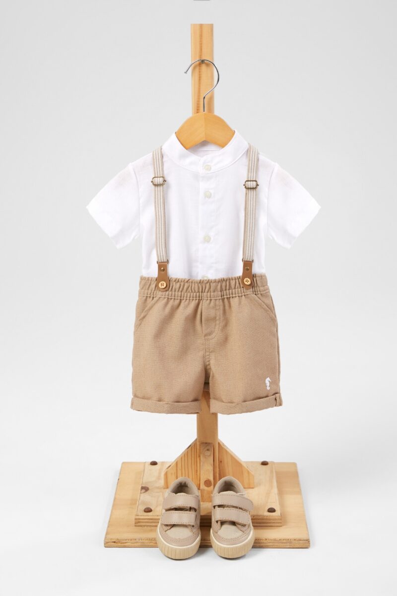 Conjunto Camisa Social com Suspensório Açucena