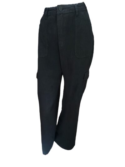 Calça Wide Leg Cargo Preta – Modelagem Levanta e Aumenta Bumbum