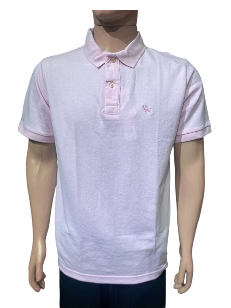 Camiseta Gola Polo Modelagem regular Rosa - Image 3
