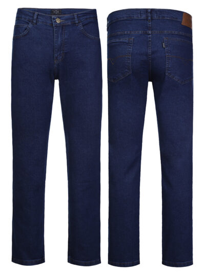 Calça Jeans modelagem Reta Marinho Bolso Porta Cell